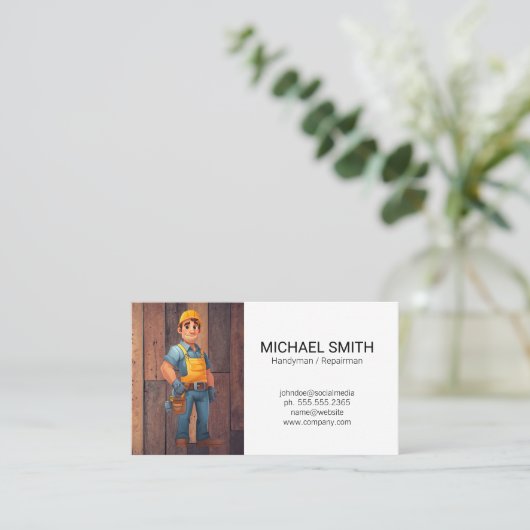 Hardwaretools | reparateur visitekaartje (Staand voorkant)