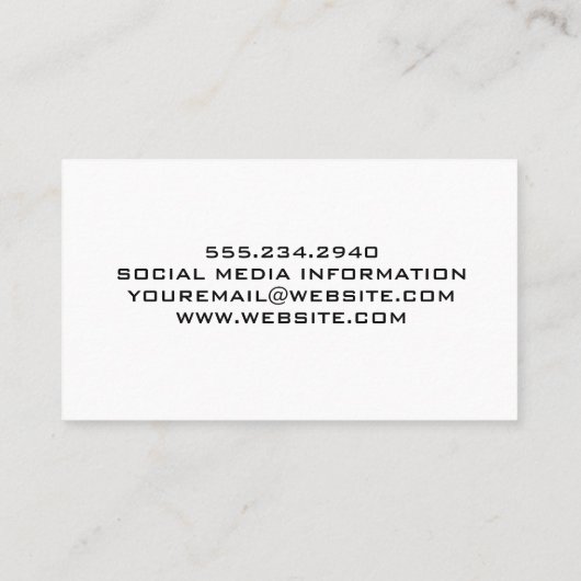 Hardwaretools | Staal en hout Visitekaartje (Achterkant)