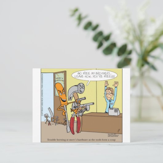 Hardwarewinkelbevrijding Funny Gifts T - shirts Ka Briefkaart (Staand voorkant)