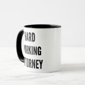 hardwerkende advocaat mok (Voorkant links)