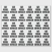 Hardwerkende bodybuilder cadeaupapier (Vlak)