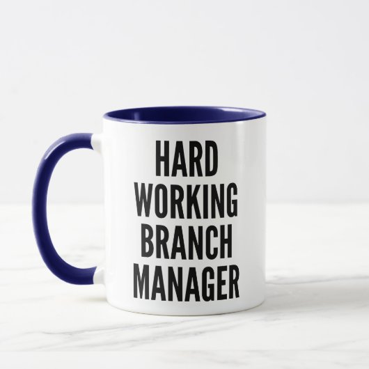 Hardwerkende Branch Manager Mok (Links)