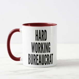 hardwerkende bureaucraat mok