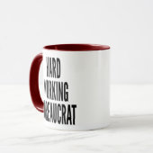 hardwerkende bureaucraat mok (Voorkant links)