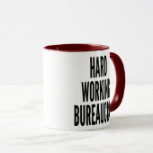 hardwerkende bureaucraat mok (Voorkant rechts)