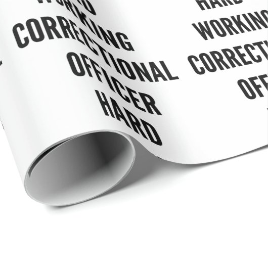 hardwerkende correctionele ambtenaar cadeaupapier (Rol Hoek)