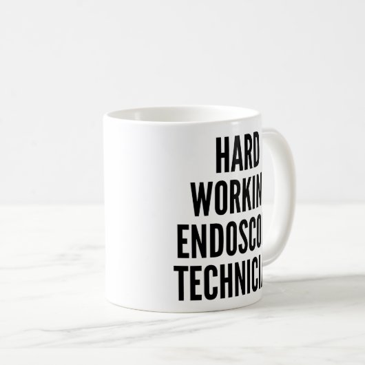 hardwerkende endoscopietechnicus koffiemok (Voorkant rechts)