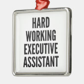 Hardwerkende Executive Assistant Metalen Ornament (Links)