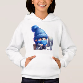 Hardwerkende gnoom op de computer