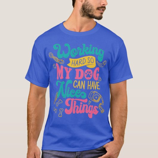Hardwerkende Hond T-shirt (Voorkant)