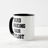 Hardwerkende Kapper Mok (Voorkant links)