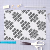 Hardwerkende kruiswoordraadsel tissuepapier (Craft)