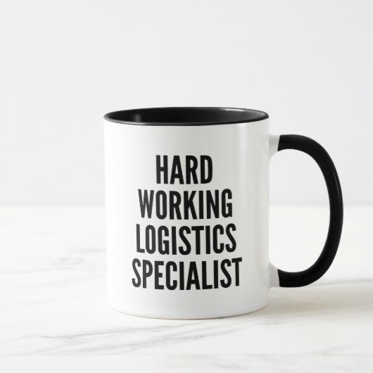 Hardwerkende logistiek specialist mok (Rechts)