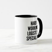 Hardwerkende logistiek specialist mok (Voorkant rechts)