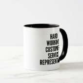 Hardwerkende medewerker van de klantenservice mok (Voorkant rechts)