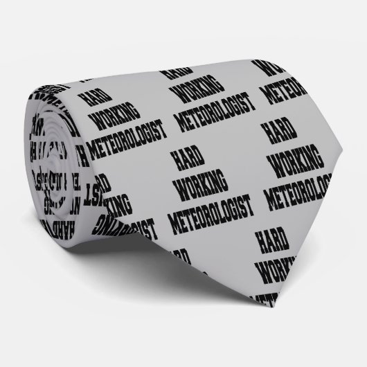 hardwerkende meteoroloog stropdas (Opgerold)
