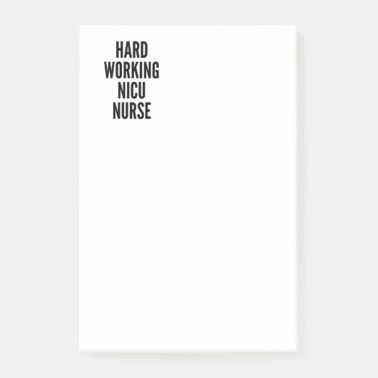 Hardwerkende NICU-verpleegkundige Post-it® Notes (Voorkant)