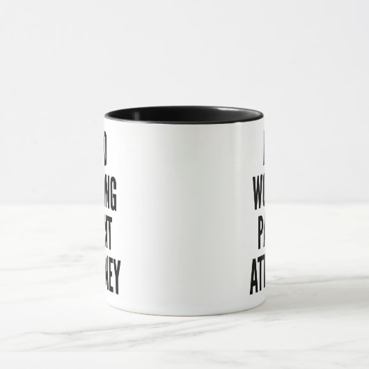 hardwerkende octrooigemachtigde mok (Midden)