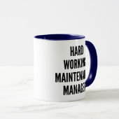 Hardwerkende onderhoudsmanager mok (Voorkant rechts)