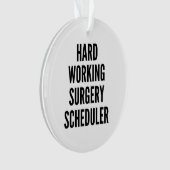 hardwerkende operatieplanner ornament (voorkant)