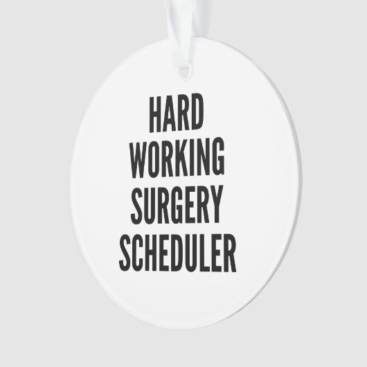 hardwerkende operatieplanner ornament (voorkant)