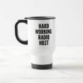 hardwerkende radiopresentator reisbeker (Links)