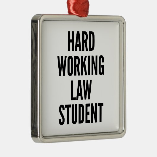 Hardwerkende rechtenstudent metalen ornament (Rechts)