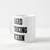 Hardwerkende stagiair koffiemok (Voorkant links)