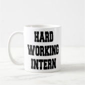 Hardwerkende stagiair koffiemok (Links)