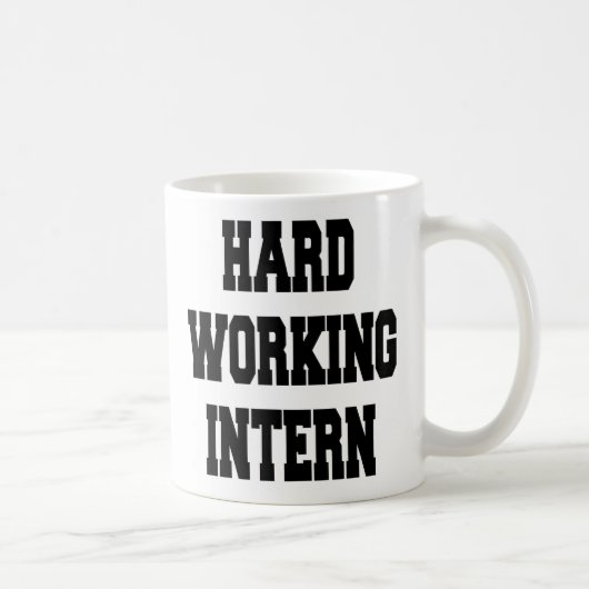 Hardwerkende stagiair koffiemok (Rechts)