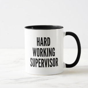 hardwerkende supervisor mok