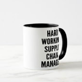 Hardwerkende supply chain manager mok (Voorkant rechts)
