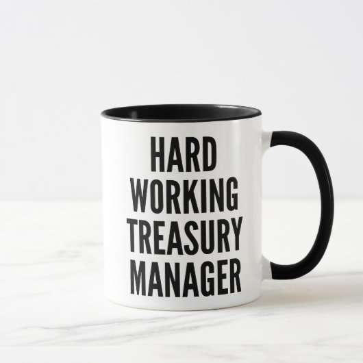 hardwerkende thesauriebeheerder mok (Rechts)