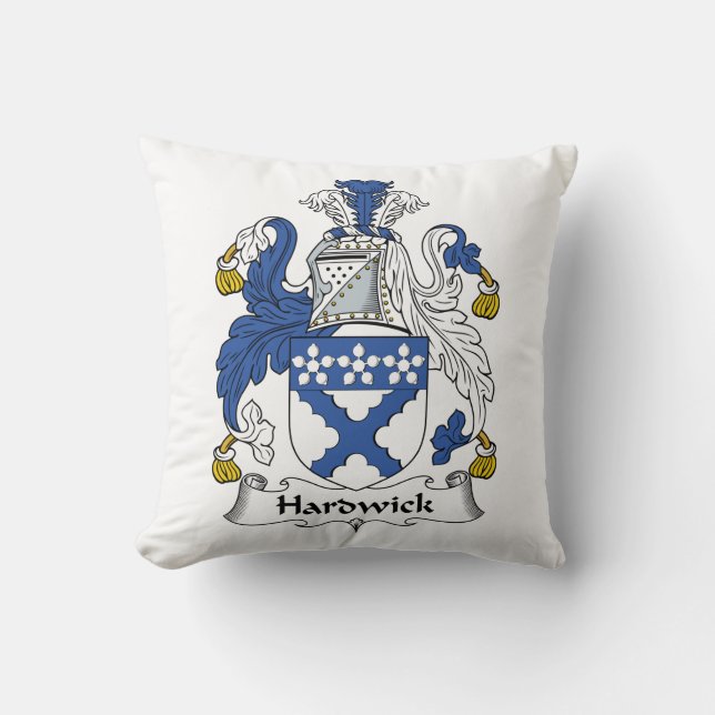 Hardwick Family Crest Kussen (Voorkant)
