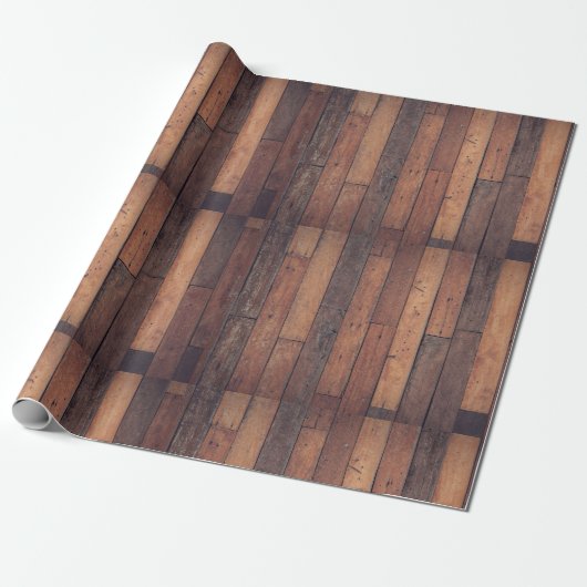 Hardwood Floor Imitation Cadeaupapier (Uitgerold)