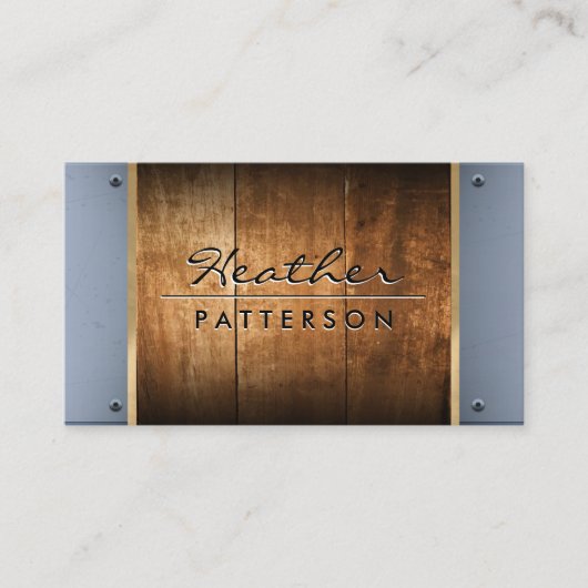 Hardwood | Goudstrim | Metaalrivieren Visitekaartje (Voorkant)