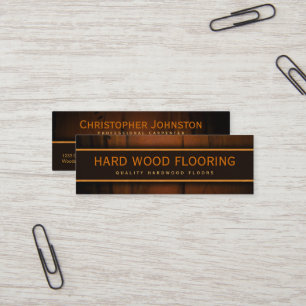 Hardwood Houten vloerbedekking Sjabloon houtkaart Mini Visitekaartje