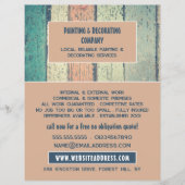 Hardwood ontwerp, schilder en decorator flyer (Voorkant)