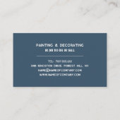 Hardwood ontwerp, schilder en decorator visitekaartje (Achterkant)