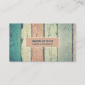 Hardwood ontwerp, schilder en decorator visitekaartje (Voorkant)