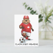 Hardworking Beaver Striker Briefkaart (Staand voorkant)
