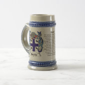 Hardy Family Coat of Arms Stein Bierpul (Voorkant links)