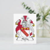Hardy Family Crest Briefkaart (Staand voorkant)