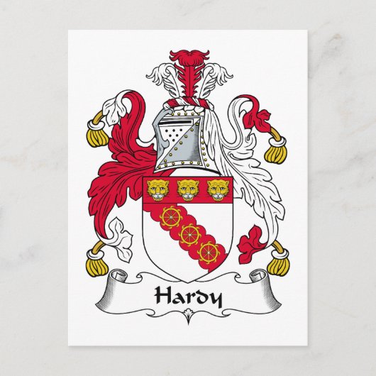Hardy Family Crest Briefkaart (Voorkant)