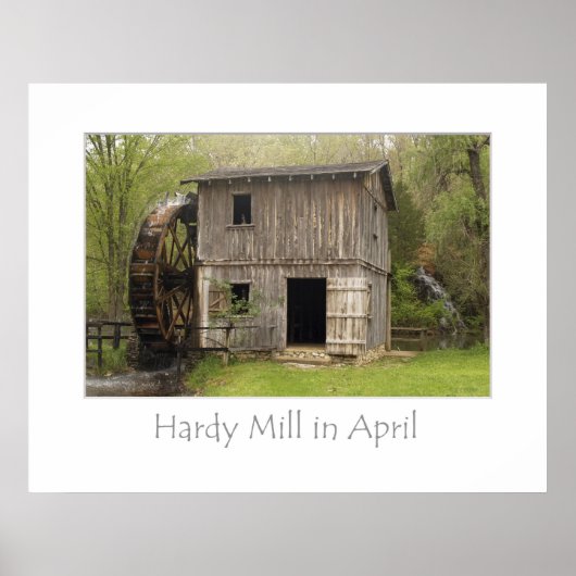 Hardy Mill in april Poster (Voorkant)