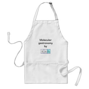 Hardy periodieke table name apron standaard schort