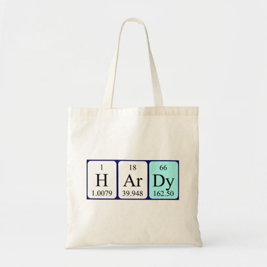 Hardy Periody Table Name canvas tas (Voorkant)