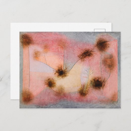 Hardy Planten - Paul Klee - Abstracte kunst Briefkaart (Voorkant / Achterkant)