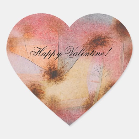 Hardy Planten, Paul Klee Hart Sticker (Voorkant)