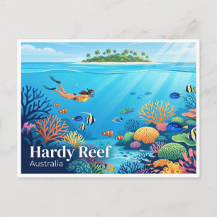 Hardy Reef Airlie Beach Australië Briefkaart